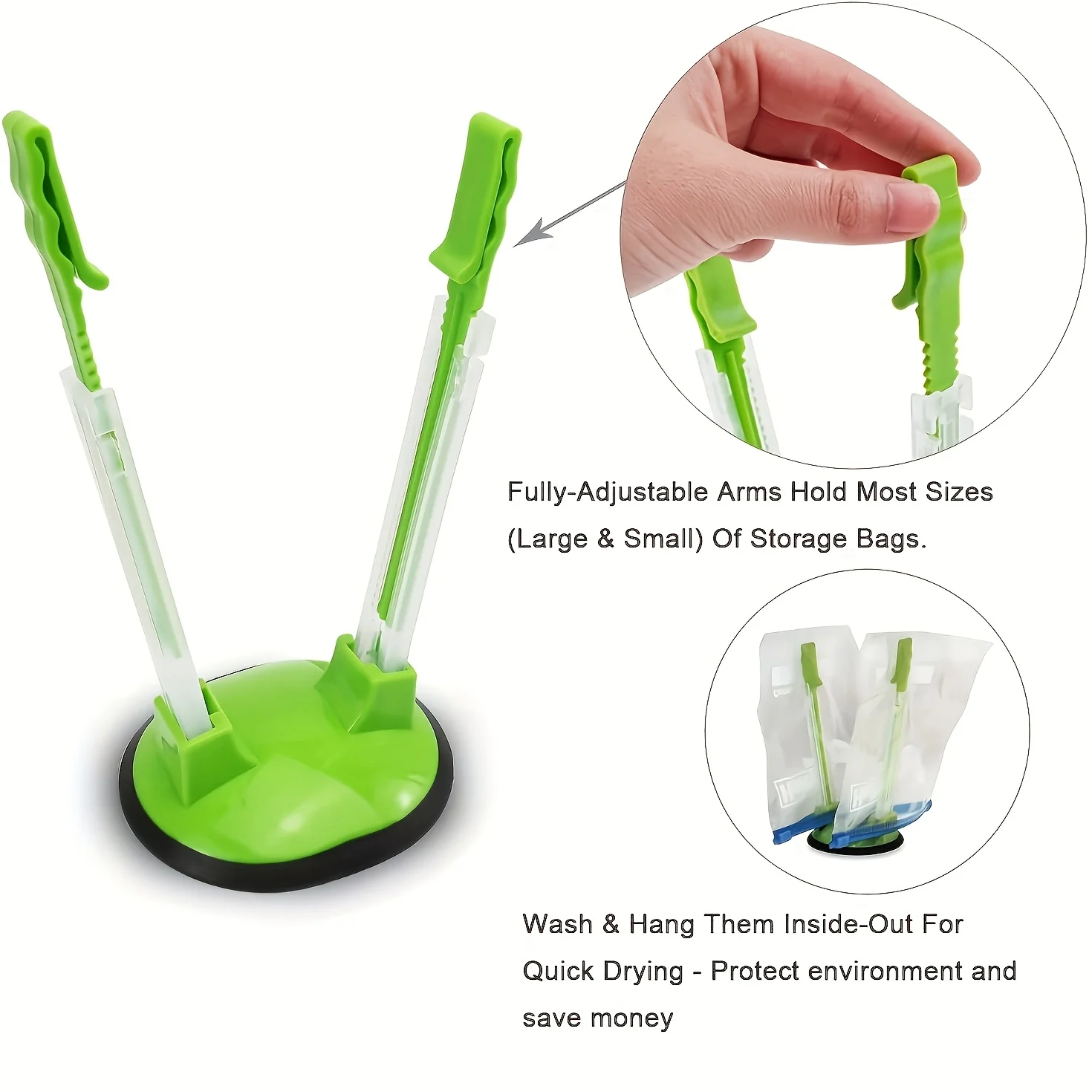 Kitchen Hand Gadgets - Support de sac à fermeture éclair