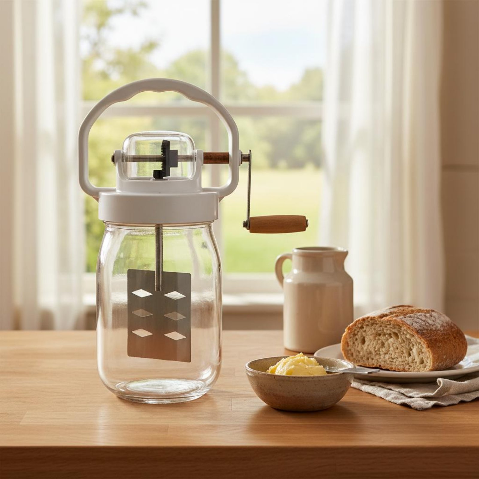Kitchen Hand Gadgets - Fouet à beurre manuel facile à