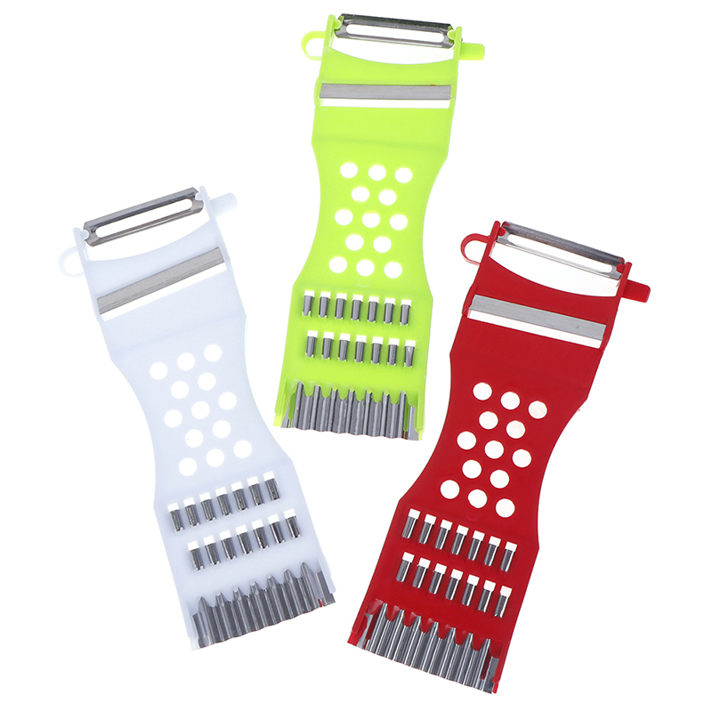 Kitchen Tools Gadgets Vegetable Fruit Peeler Parer Julienne Cutter Multifunction - Ustensiles de cuisine multifonctions 3-en-1 :