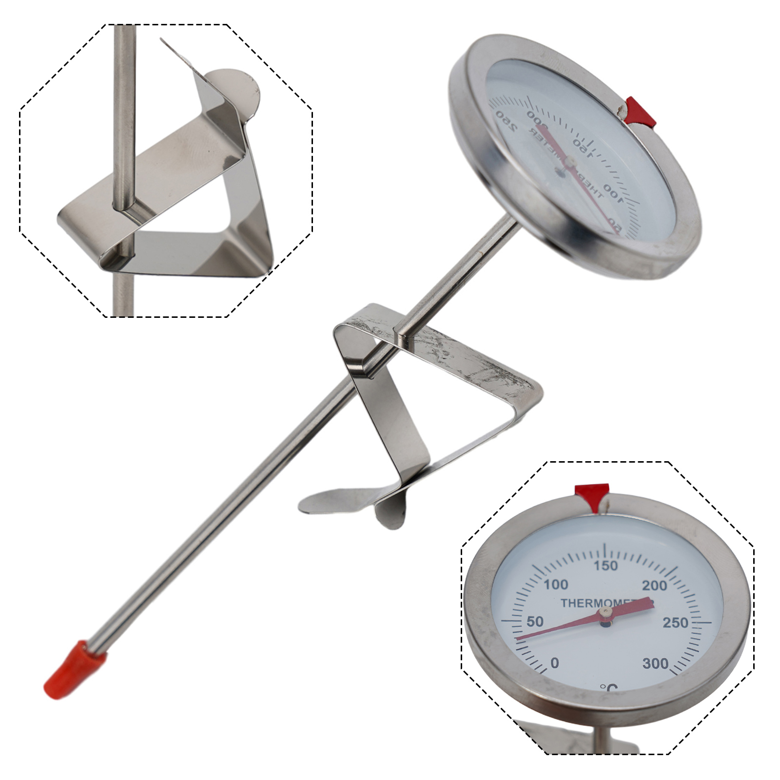 Kitchen Gadgets For Arthritic Hands - Thermomètre à sonde en acier inoxydable,