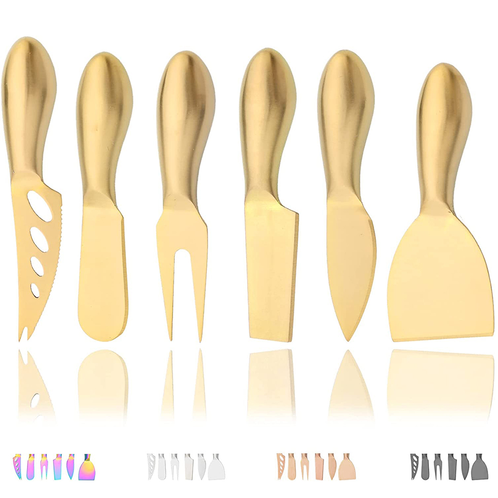Kitchen Gadgets Gold - Mini couteau fourchette ciseau or mat,