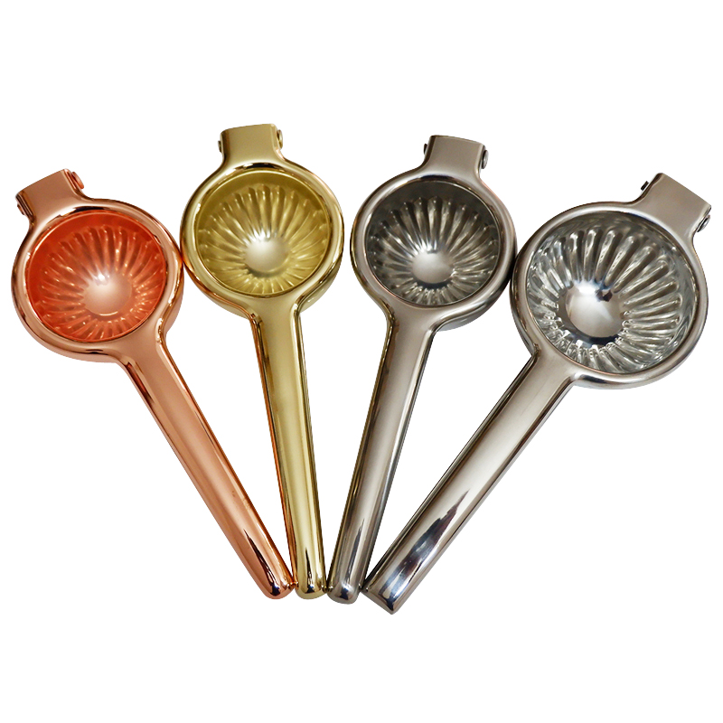 Kitchen Gadgets Gold - Presse-citron manuel en acier inoxydable, presse-agrumes,