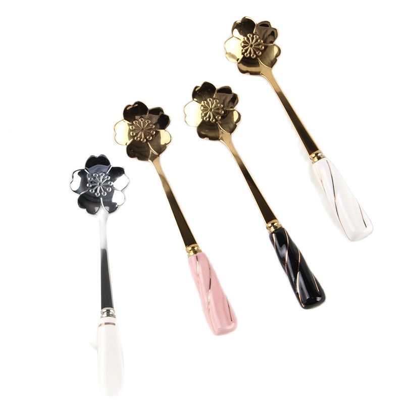 Kitchen Gadgets Gold - Vaisselle cuillère à café manche en