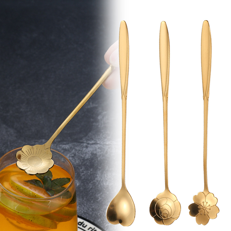 Kitchen Gadgets Gold - Cuillère à café en acier inoxydable,