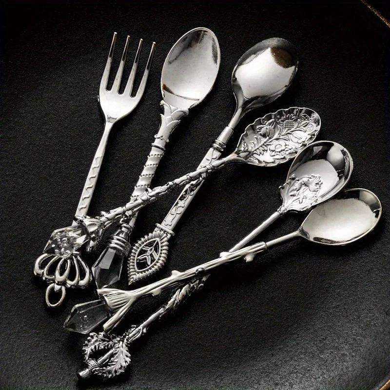 Kitchen Gadgets Gold - Cuillères fourchette Vintage Style Royal, cuillère