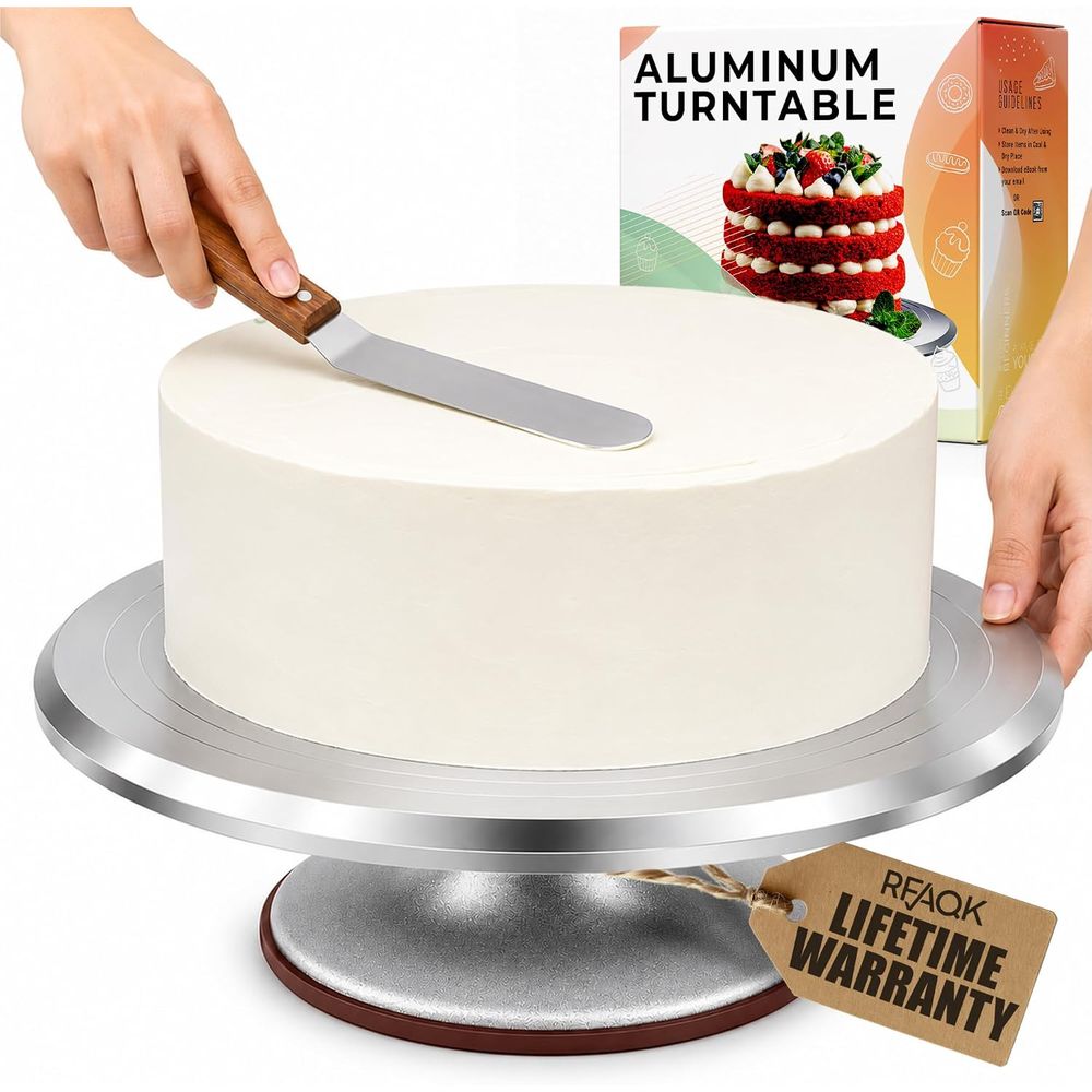 Cake Decorating Turntable - Support à gâteau rotatif en alliage
