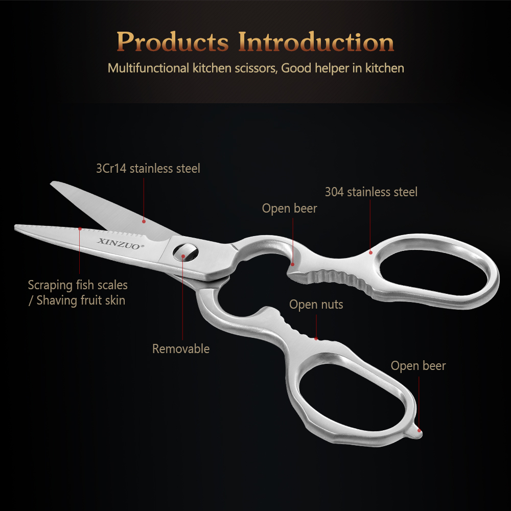 XINZUO ciseaux de cuisine déta - Kitchen Hand Gadgets avis et prix