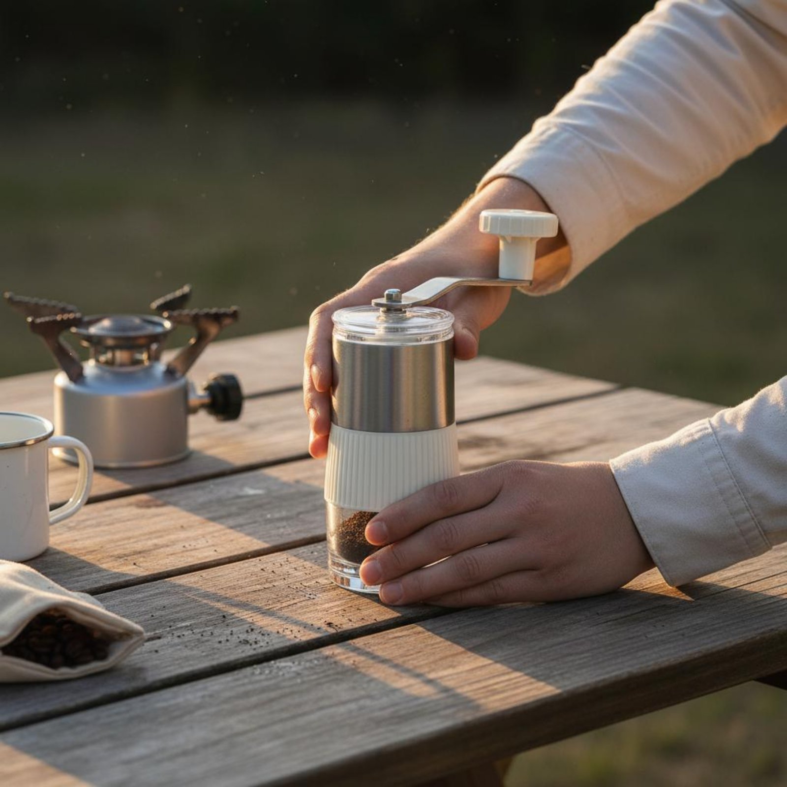 Moulin à café manuel à manivel - Kitchen Hand Gadgets avis et prix