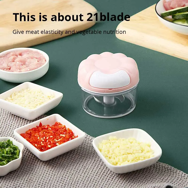 Presse-ail manuel bleu/rose, 1 - Kitchen Hand Gadgets avis et prix