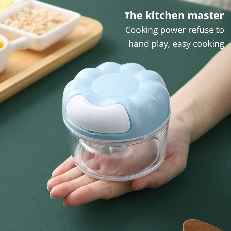Presse-ail manuel bleu/rose, 1 - Kitchen Hand Gadgets avis et prix